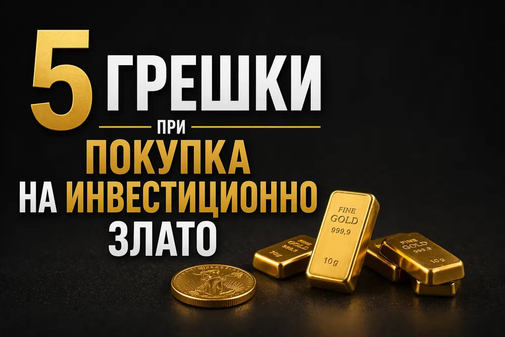 5 грешки, които начинаещите инвеститори правят при покупка на злато